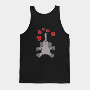 Joyful Valentine's Day Elephant Tank Top